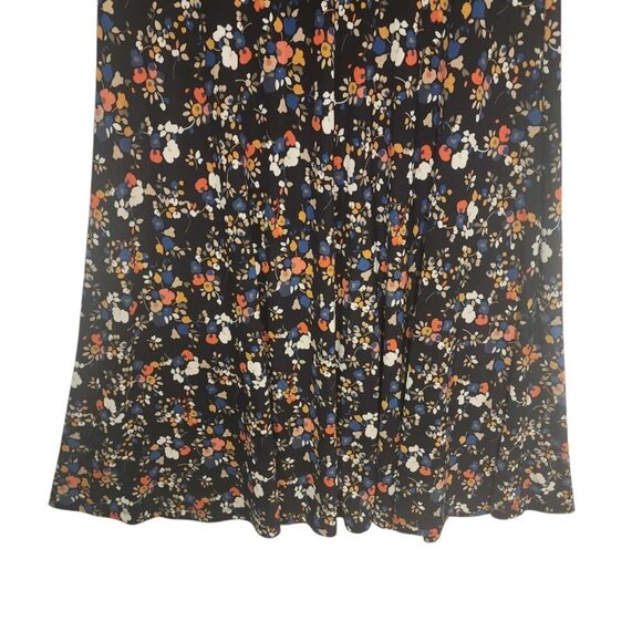 Tommy Hilfiger Stretchy Fit & Flare Dress Size 8 Black Multi Floral - Picture 7 of 8